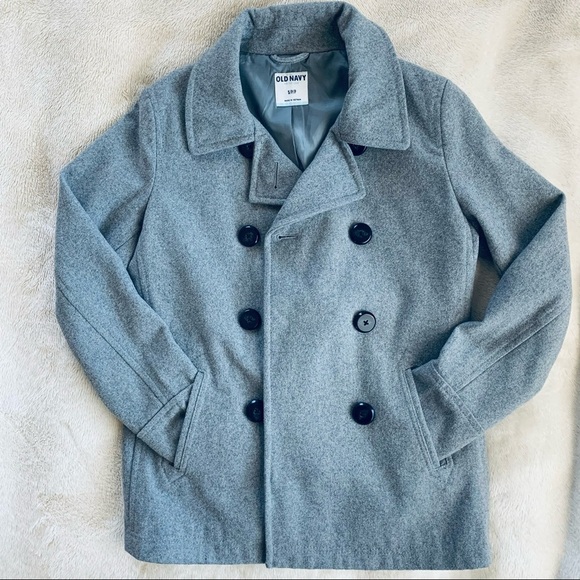 Old Navy Women’s Size S Classic Wool Peacoat Grey - Picture 1 of 7